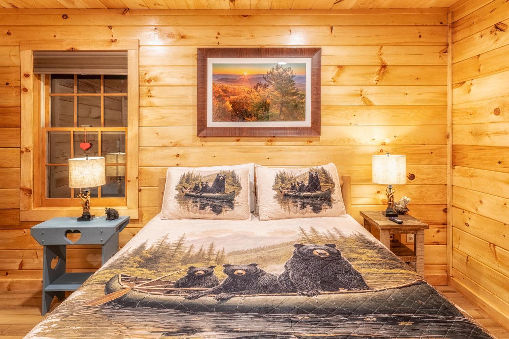 Real Log Cabin With Amazing Views, Hot Tub, Sauna, Games Gatlinburg Extérieur photo